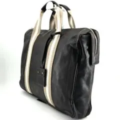 BALLY　バリー　ストライプ　本革　イタリア製　ビジネス　大容量　A 4収納