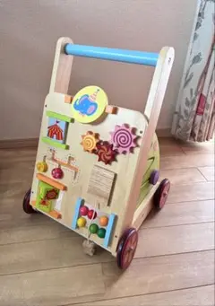 Edute ファーストウォーカー 手押し車 木製　スタンダードカラー