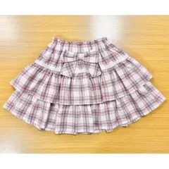 ビケットクラブ　キムラタン　キュロット　パンツ　チェック　秋　120