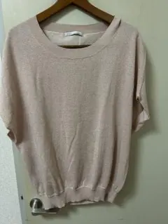 IENA ノースリーブ ニット ピンク ラメのサムネイル