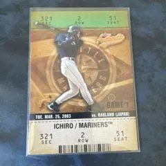 ICHIRO イチロー　FLEER authentix チケットカード
