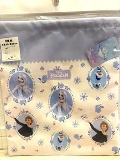 【新品】ディズニー アナと雪の女王 巾着袋 Mサイズ 体操着袋などに◎
