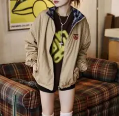 セール。2wayリバーシブルチェックジャケット