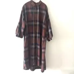 シャツワンピース　羽織り