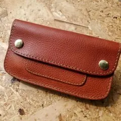 レザーウォレット　ハンドメイド
