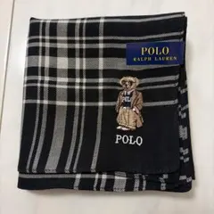 【新品未使用】POLO RALPH LAUREN ポロベア チェック柄 ハンカチ