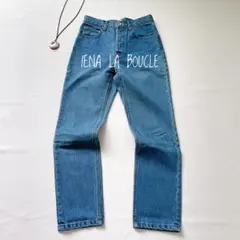 【美品】IENA LA BOUCLE デニムパンツ 36 ブルー　可愛いのサムネイル