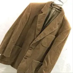 ブラウン コーデュロイ テーラードジャケット
