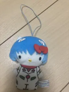 キティちゃん　エヴァンゲリオン　マスコットキーホルダー　綾波レイ エヴァンゲリオン エヴァ 綾波レイ ハローキティマスコット