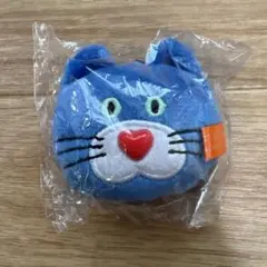 【mojojojo】フェイスマスコット　青　猫　Nicky ニッキー