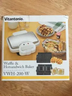 【極美品ビタントニオ ワッフル&ホットサンドメーカー VWH-200W 2026年最新】VWH-200-Wの人気アイテム - メルカリ