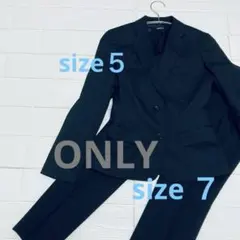 ONLYビジネス　パンツスーツ黒