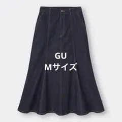 GU ジーユー デニムマーメイドスカートネイビー Mサイズ