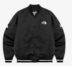 韓国限定ノースフェイスホワイトレーベル　スタジャン　Ｍ　ブラック