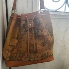 人気⭐️プリマクラッセ⭐️地図柄 バケツ型　ショルダーバッグ　バッグ