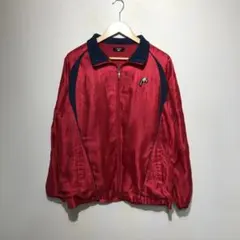 赤 ナイロンジャケット ヴィンテージ スポーツ 古着 90s 風