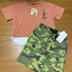 新品　ジョージTシャツと迷彩柄ショートパンツ セット　110のサムネイル