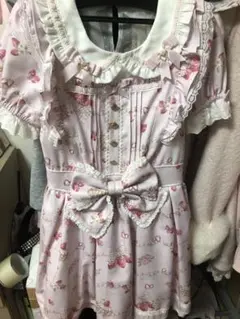 リズリサ creamy berry柄 ワンピース