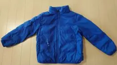 キッズ　ユニクロ　ダウン　青　ブルー　120cm