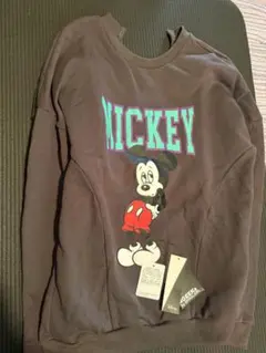 ミッキーマウスプリント スウェット M