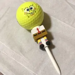 スポンジボブ　ゴルフボール　ティー