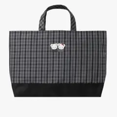 【新品未使用】ファミリア　レッスンバッグ　ファミリアチェック　黒