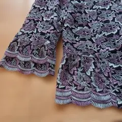 日本製、花柄刺繍 レースが綺麗、フレアスリーブ、スカートも別売あり