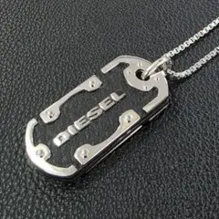 未使用美品✨ディーゼル DIESEL ネックレス Y2K ドッグタグ プレート