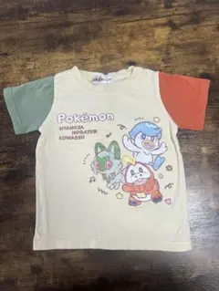 ポケモン　半袖　Tシャツ　ニャオハ　ホゲータ　クワッス　綿100% 100cmのサムネイル