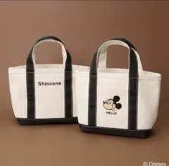 オトナミューズ12月号シンゾーン ミッキーマウス刺繍入り両A面トートバッグ新品のサムネイル