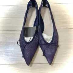 ZARA レース フラットシューズ39 新品未使用品のサムネイル