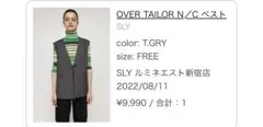【SLY 極美品】スライ グレー ベスト 春のサムネイル
