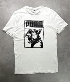【PUMA】プーマ デカロゴ ビッグキャット Tシャツ 白 M