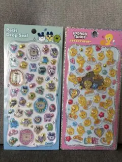 正規品　たまごっち ルーニーテューンズ プチドロップシール 2枚セット
