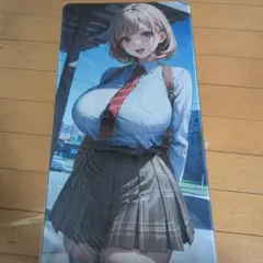 オリジナル プレイマット　制服 美少女 コスプレ 女子学生 巨乳 爆乳