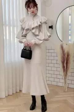 GRL フリル マーメイド ワンピース