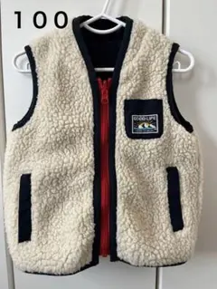 子供服　ボアベスト　リバーシブル　breeze 100サイズ