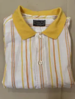 Christian Dior ストライプ長袖シャツ