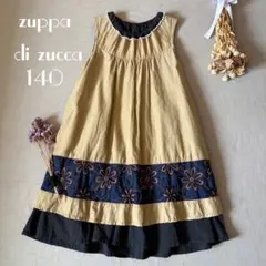ズッパ ディ ズッカ お花サークル刺繍▸◂ アートデザインワンピース140