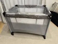 折りたたみ式 ベビーベッド プレイヤード グレー