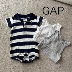 GAP ベビーギャップ ロンパース ボーダー 60cm ユニクロ 下着付き