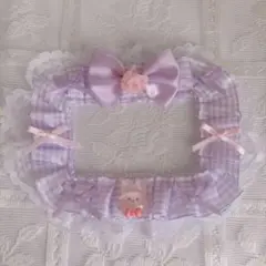 レースデコ 紫 うさぎ ピンク トレカデコ 硬貨カードケース トレカケース