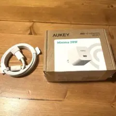 【新品】AUKEY Minima 20W USB-C充電機とUSBケーブルセット