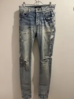 キムタク 木村拓哉着 amiri アミリ アートパッチ デニム - メルカリ