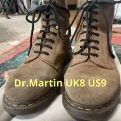 【希少】　Dr. Martens スエード 8ホール ブーツ ブラウンのサムネイル