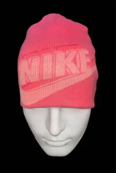 [0] 本物 ナイキ リバーシブル ピンクニット ビーニーハット