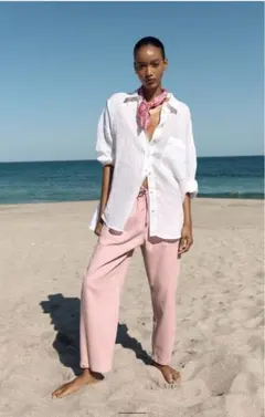 ZARAピンクパンツ