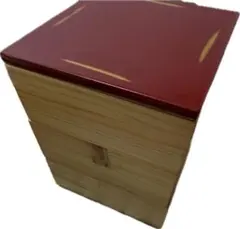 木製 赤　重箱 3段 ミニ 三段 お重箱 お重 漆器 漆塗り ロフト購入