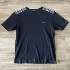 【美品】バーバリーブラックレーベル 半袖Tシャツ ノバチェック　ホースヘア　ロゴ