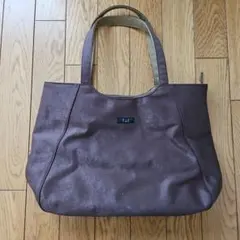 ブラウン トートバッグ スエード風